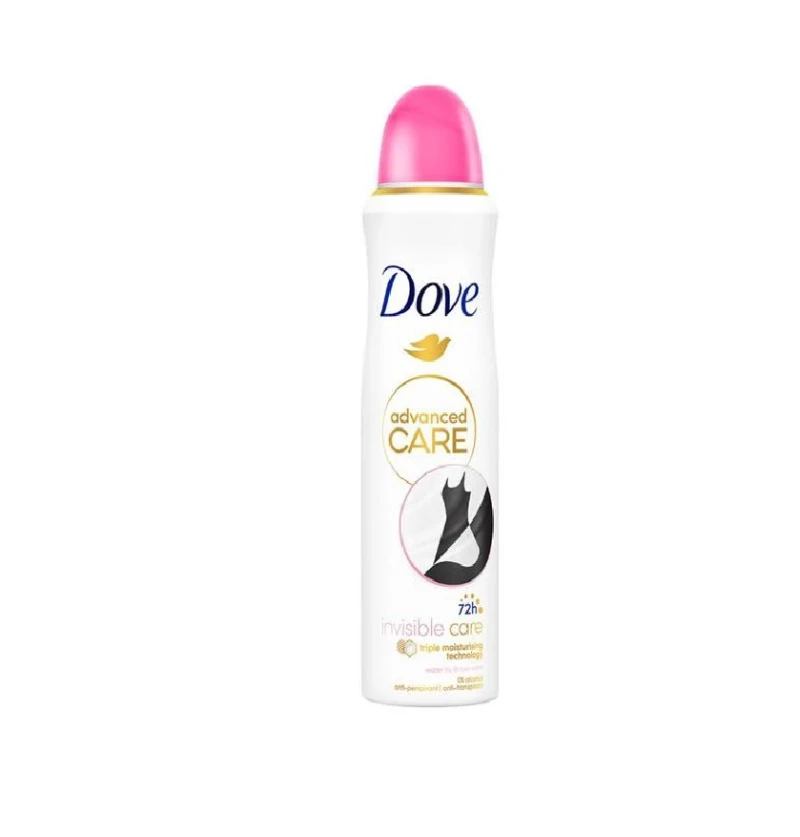 DOVE ANTIPERSPIRANT DEO 200ML ADVANCED CARE INVISIBIL CARE 72H